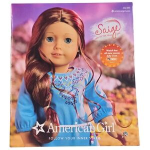 AG American Girl Doll Catalog July 2013 Saige, Caroline Abbott, Ruthie, Julie